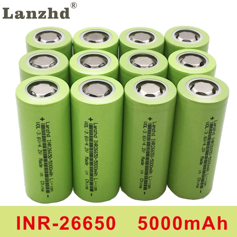 2-20 шт Новинка 26650 батарея 50A литиевая батарея 3,7 V 5000mA 26650 50A INR26650 батареи 26650 подходит для фонарика