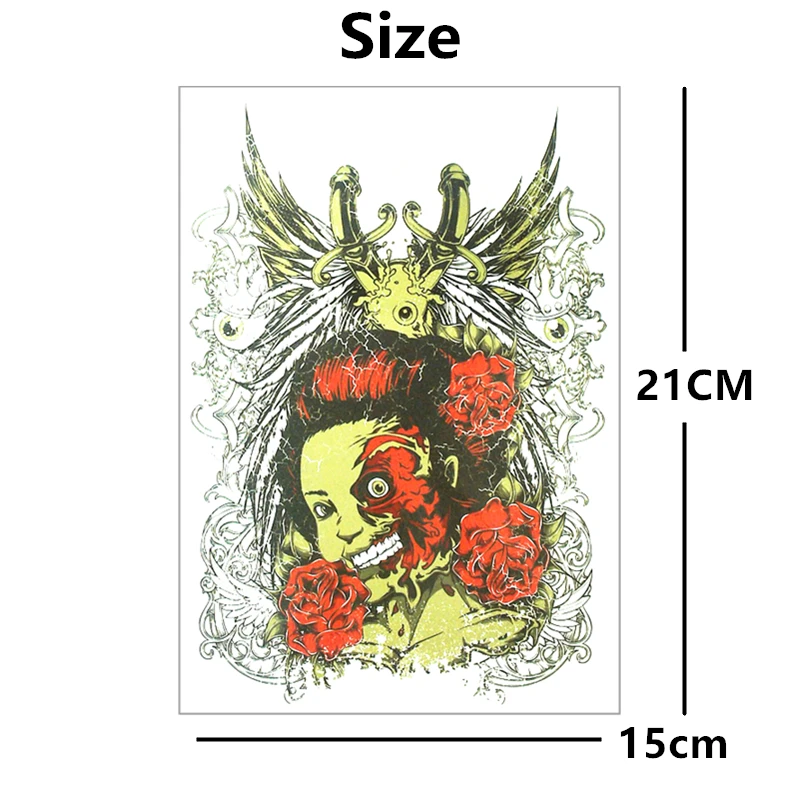 Временная татуировка SHNAPIGN черная вдова боди арт Светящиеся Татуировки наклейки