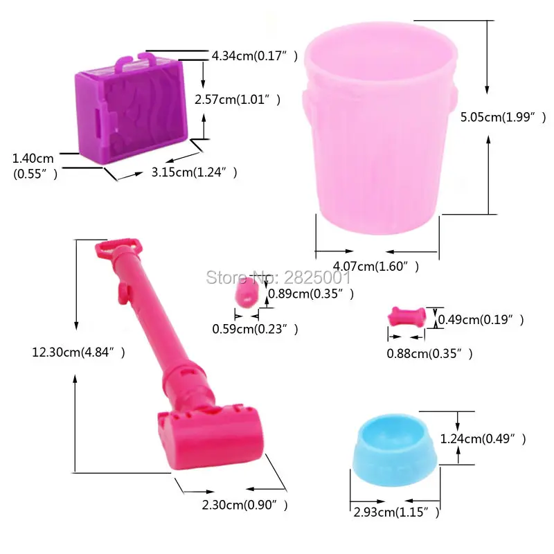 Пластиковые наборы для собак еда кости на улице 1:6 аксессуары кукольного домика