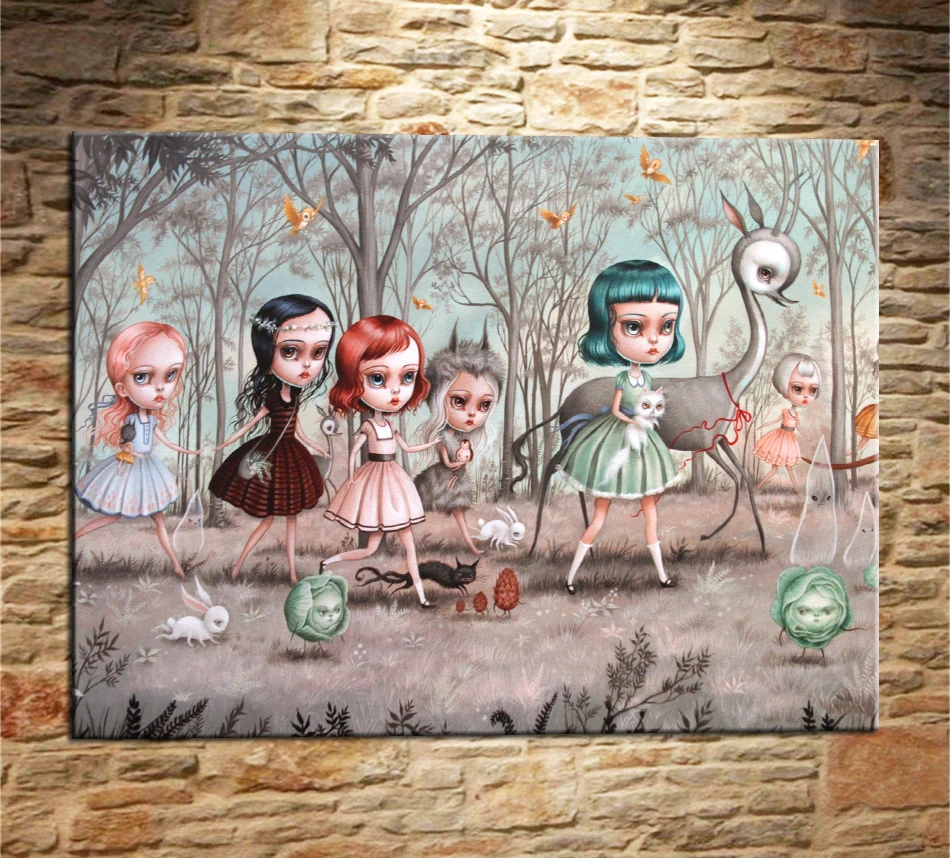 Mark Ryden Mab Graves 1 панель абстрактное украшение на стену, живопись маслом, плакат, Картина на холсте, принт для гостиной, домашний декор 23