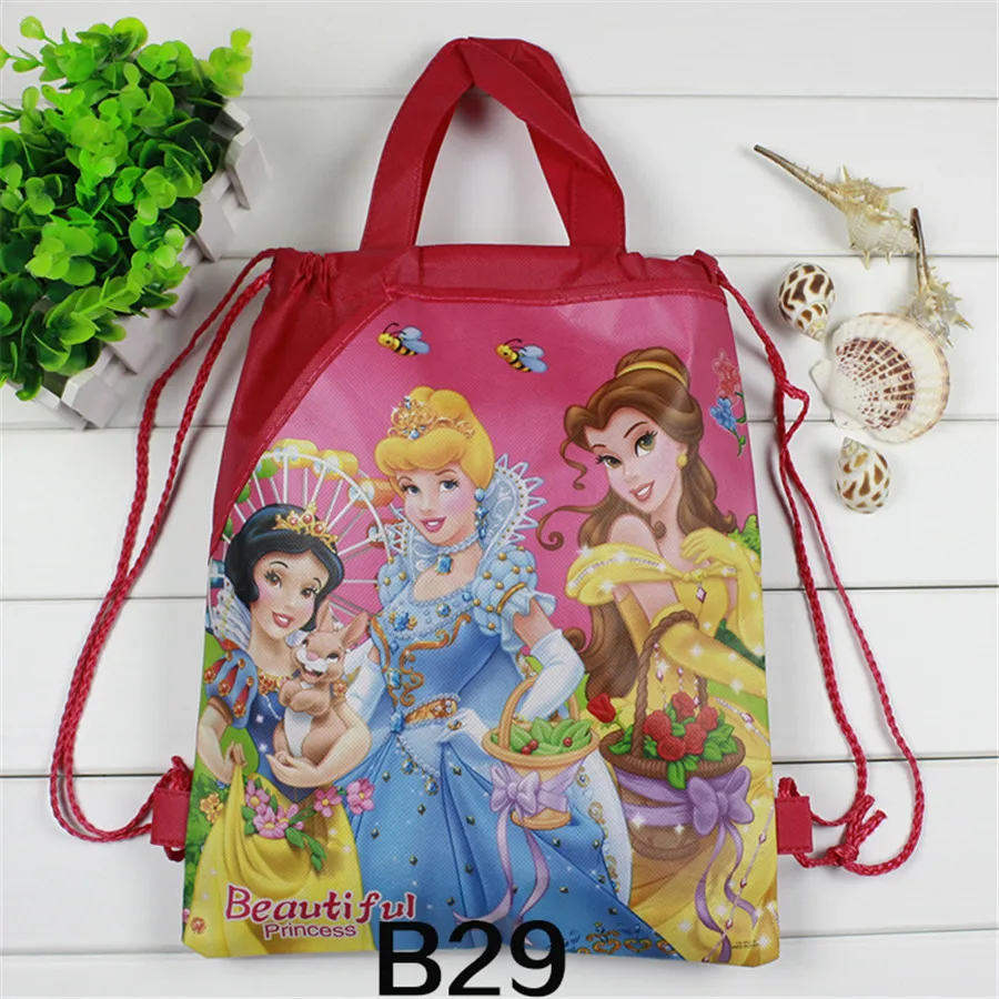 Бесплатная доставка 12 шт. Любовь принцессы шаблон Детская Школа переносная сумка