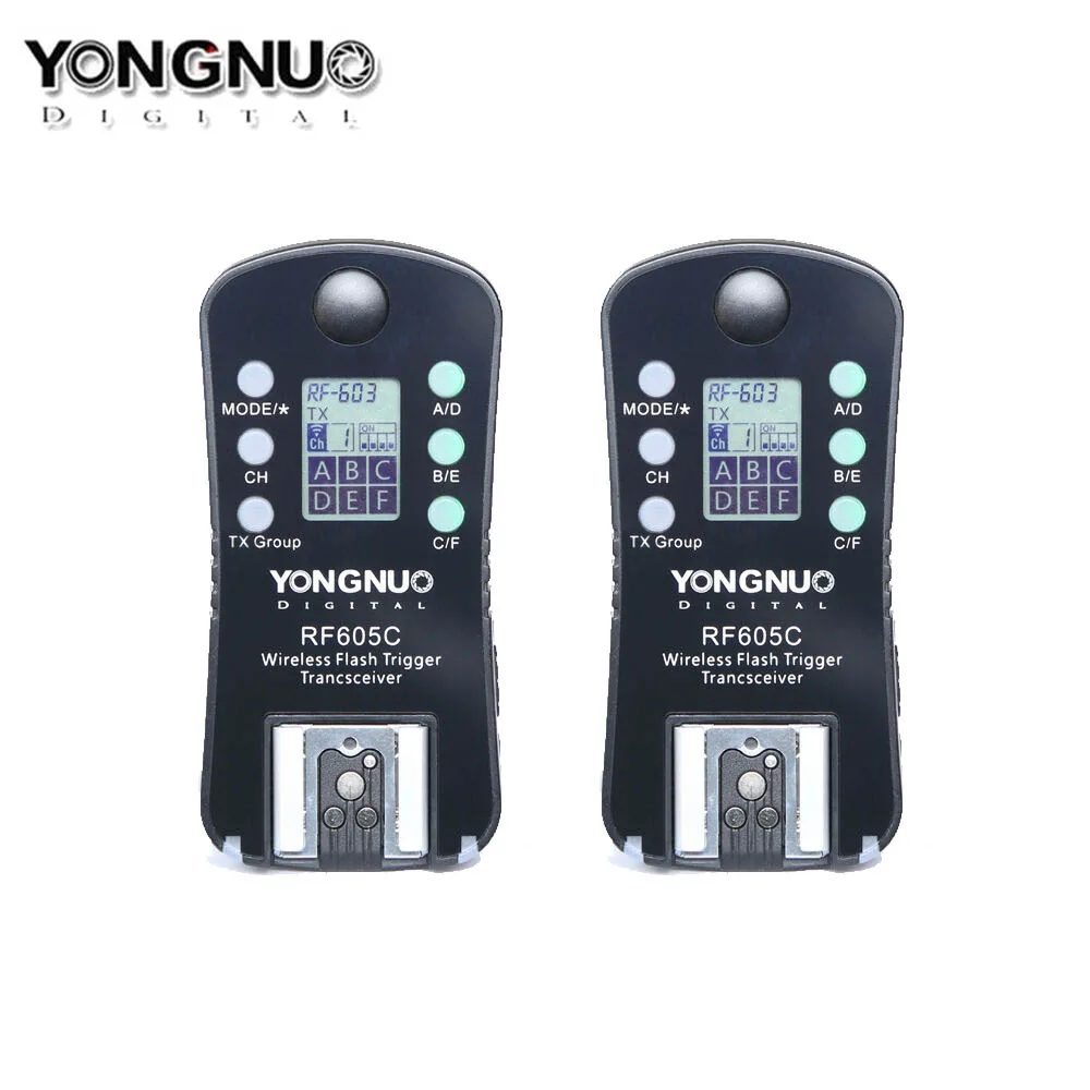 Беспроводной триггер для вспышки YONGNUO RF605 RF605C с ЖК экраном Canon поддержкой RF603II