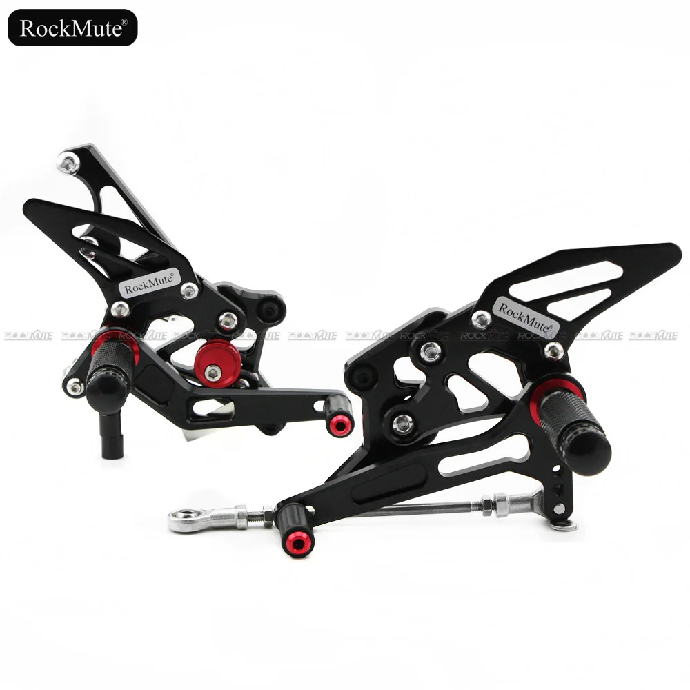 Мотоцикл Rearsets для Yamaha YZF r25/R3 MT-25 MT-03- регулируемая подножка рычаг переключения педаль тормоза подножки задний Набор - Цвет: Black and Red