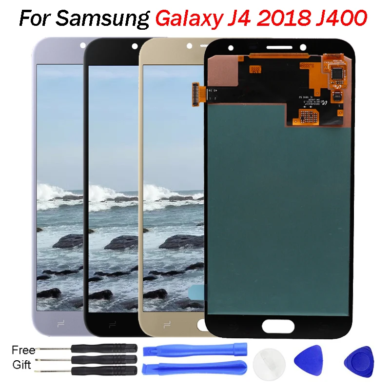 ЖК дисплей Super Amoled J400 для Samsung Galaxy J4 J400F J400G/DS SM сенсорный экран дигитайзер в сборе