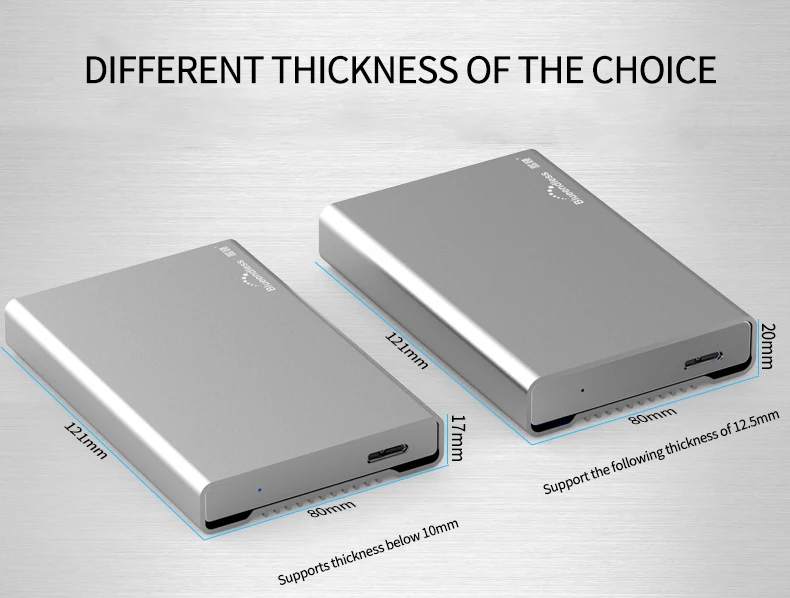 Корпус для жесткого диска костюм для 9,5/12,5/15 мм caddy sata usb 3,0 толщина жесткий диск hdd жесткий диск 6 Гбит/с, высокая скорость 2," 12,5 мм caddy