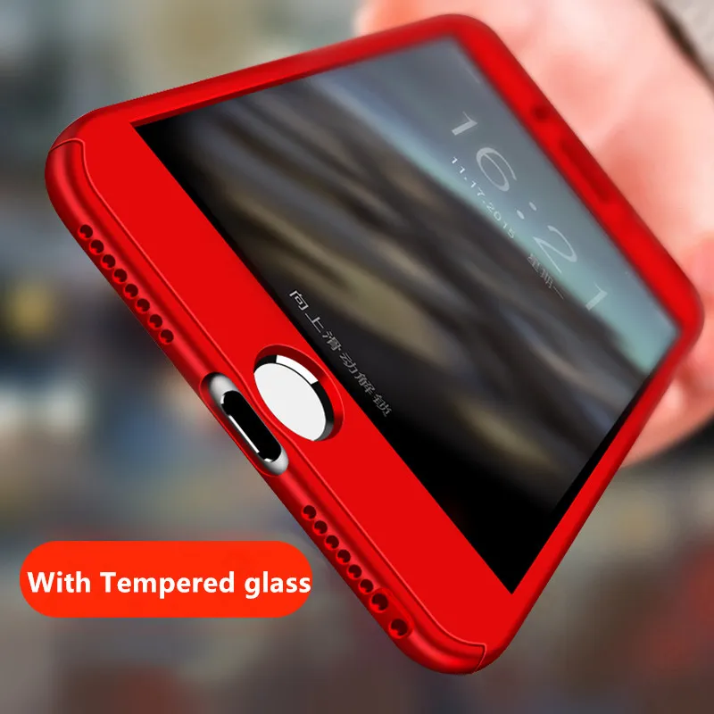 Роскошные полная защита 360 телефон случаях для iPhone 7 6 6S 8 плюс крышка X 5 5S SE с