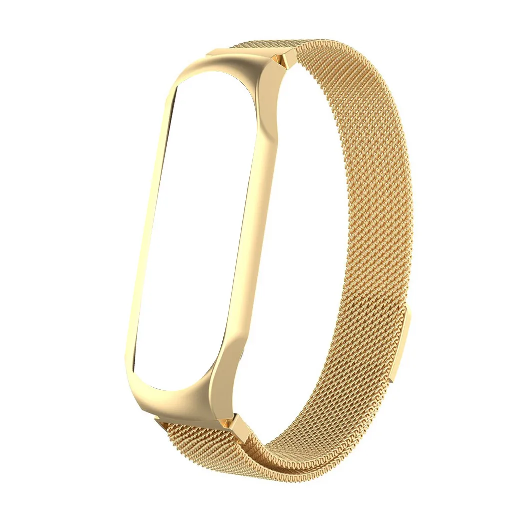 Ouhaobin для mi Band 4, ремешок на запястье, mi lanese, Магнитная Петля, металлический для Xiaomi mi, ремешок, браслет mi Band 4, напульсники 709#2