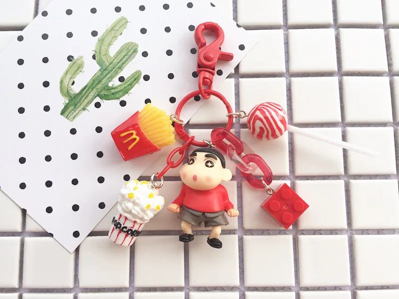 Милый Японский Аниме Crayon Shin chan Shinnosuke Nohara кукольный брелок для женщин кошелек