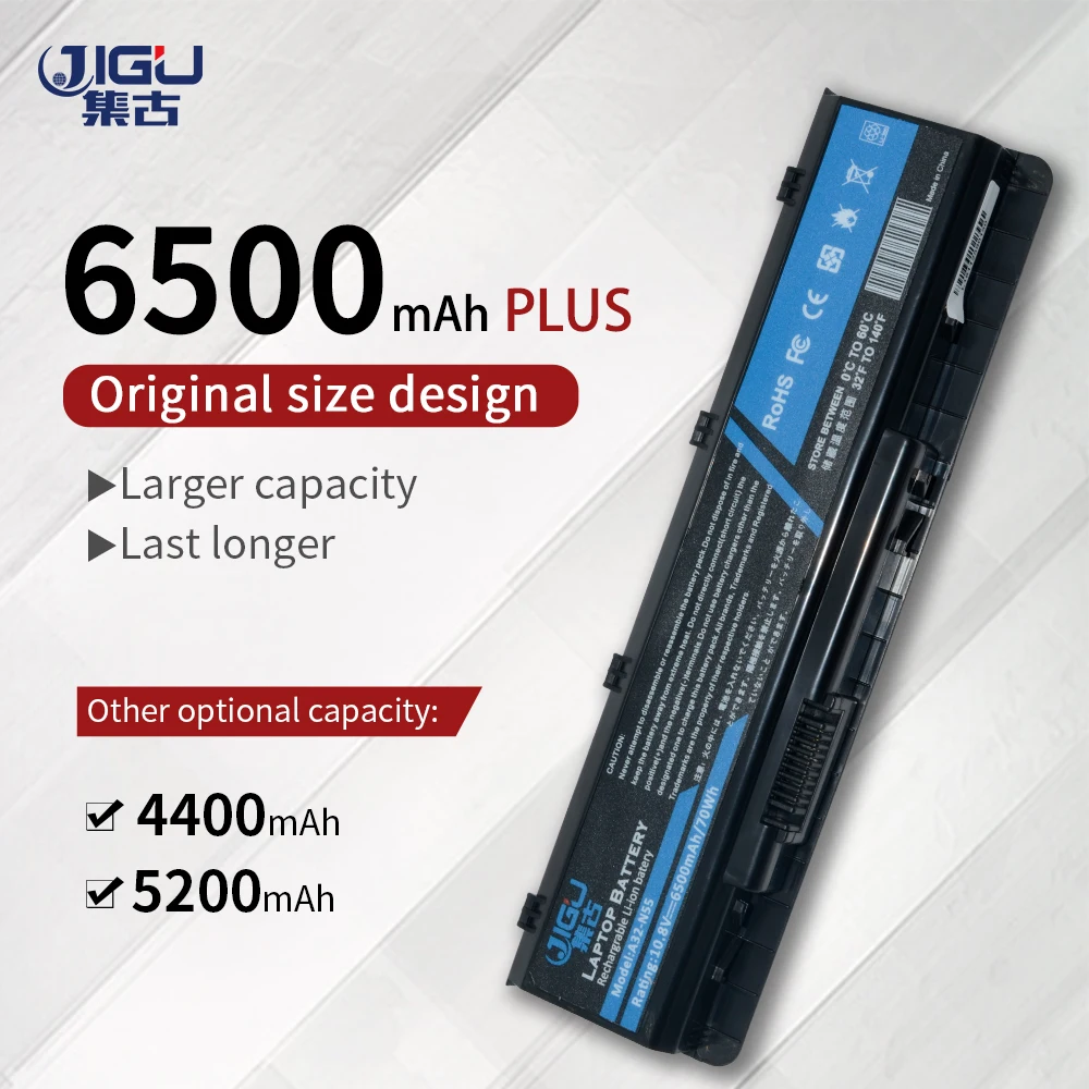 

JIGU Laptop Battery For Asus N45SJ N45SN N45SF N45SL N45SV N55E N75SJ N75SV N75SN A32-N45 A32-N55 07G016HY1875 6CELLS