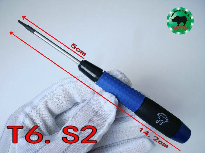 Отвертка T6 Torx S2 инструментальная сталь японский бренд RHINO магнитные прецизионные