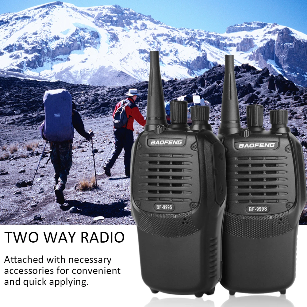 BaoFeng Bf-999s портативная рация 5 Вт 1800 мАч Портативное двухстороннее радио Fm регулируемый цифровой трансивер Питьевая