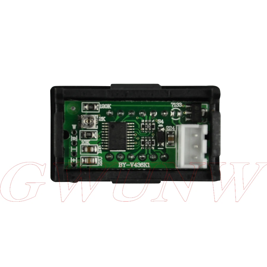 GWUNW BY436VK1 DC 0-300,0 в(300 В) 4 бит 0,36 дюймов цифровой вольтметр Панель метр Красный Синий Зеленый Желтый тестер напряжения