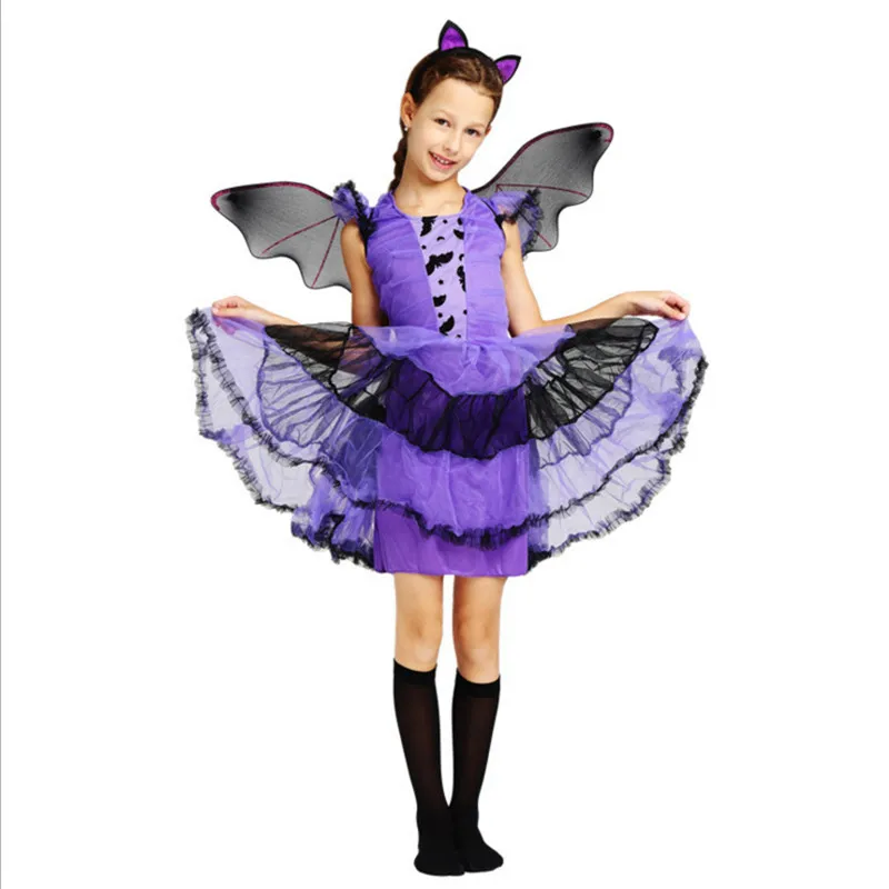 2018 новый высококачественный фиолетовый Бат Хеллоуин рождественских костюм