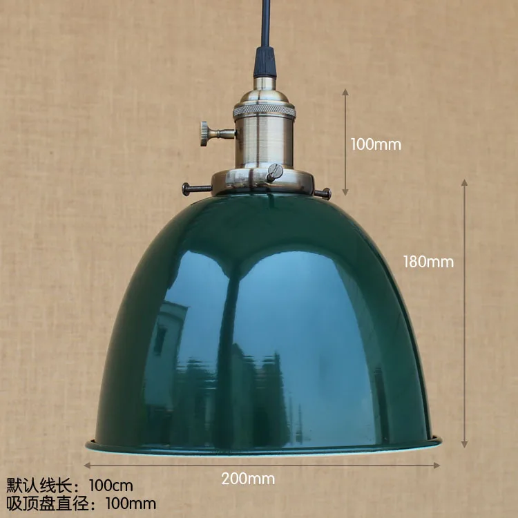 Американский стиль лофт Edison светодиодный подвесной светильник светильники Лофт промышленное освещение винтажная лампа Lamparas Colgantes Hanglamp - Цвет корпуса: 26cm