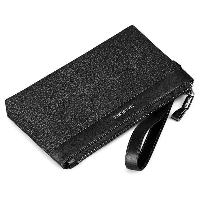 MANBERCE мужская деловая вместительная сумка клатч из натуральной кожи сумки