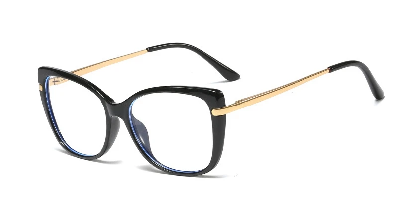 TR90 Retro Cat Eye Glasses Frames Men Women Optical Fashion Computer Glasses 45847