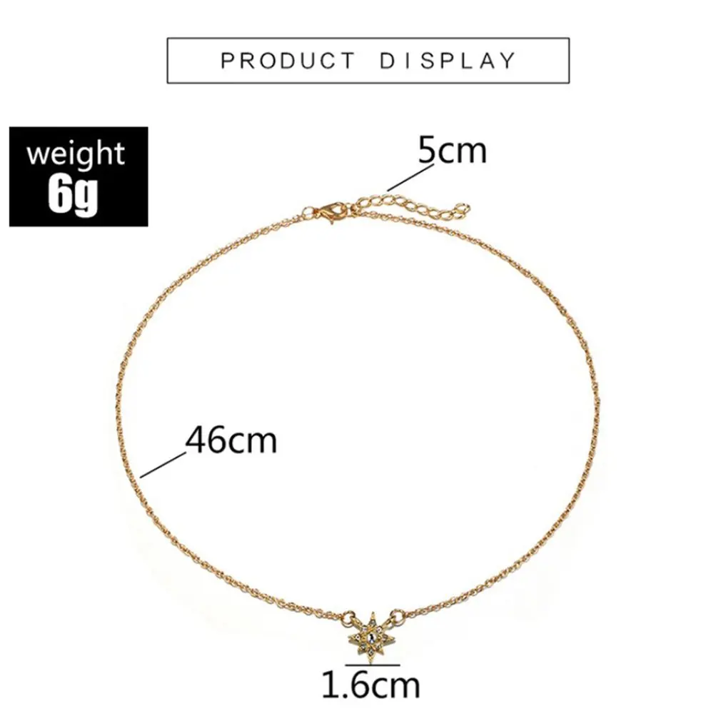 RetroGothic череп Длинная цепочка с подвеской ожерелье ручной работы в форме звезды