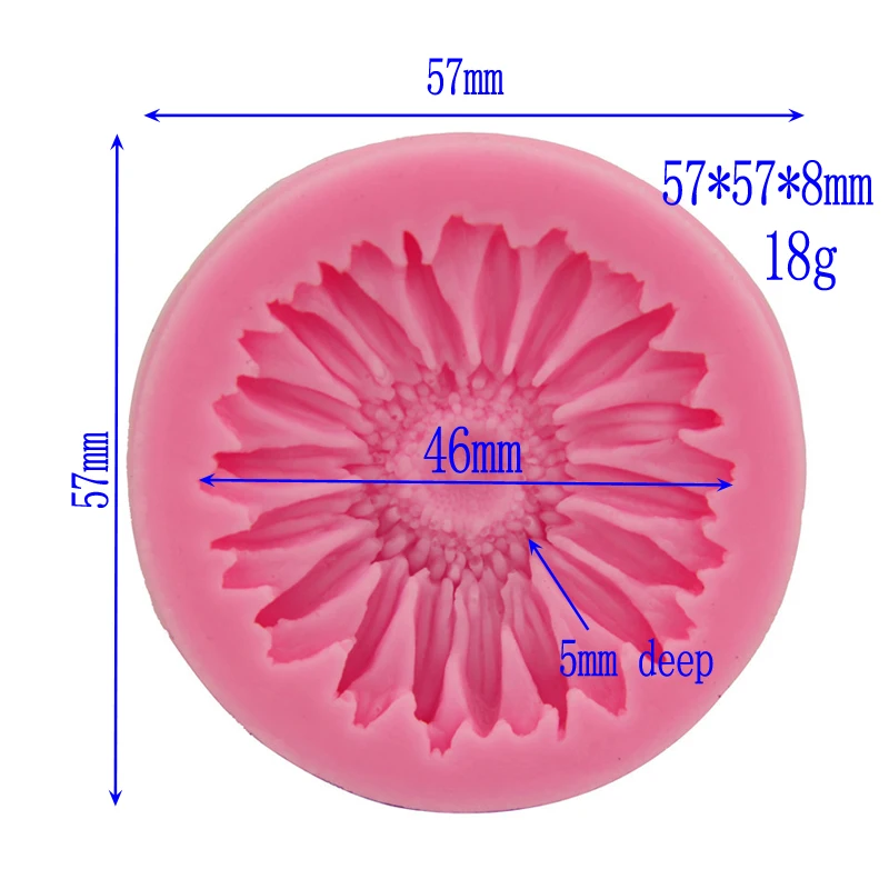 Милый подсолнечника в форме шоколада конфет Jello 3d силиконовая форма для мыла