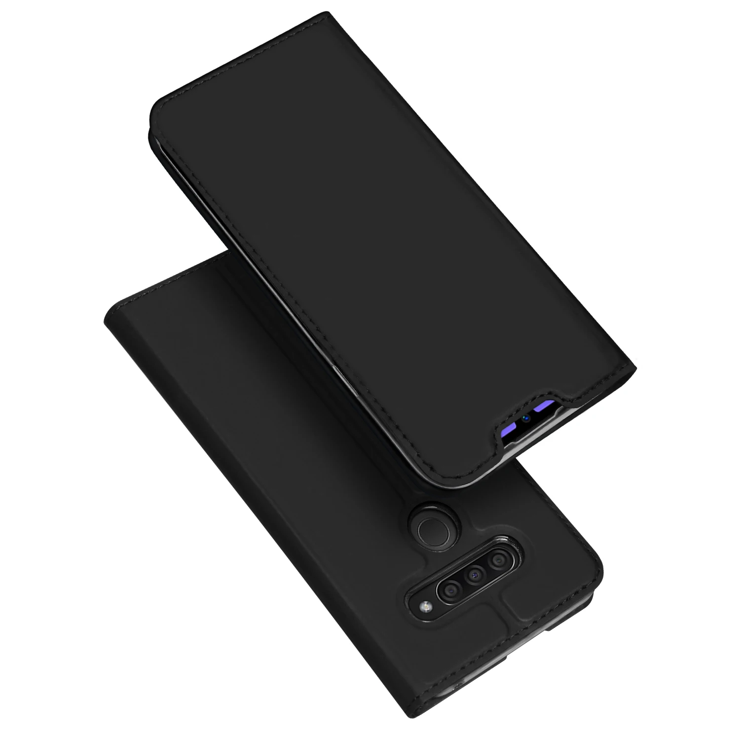 Роскошный чехол из искусственной кожи с защелкой для LG Q60 LMX525EAW K50 Чехол Ультра Тонкий Магнитный флип-чехол с футляр с отделением для карт Fundas