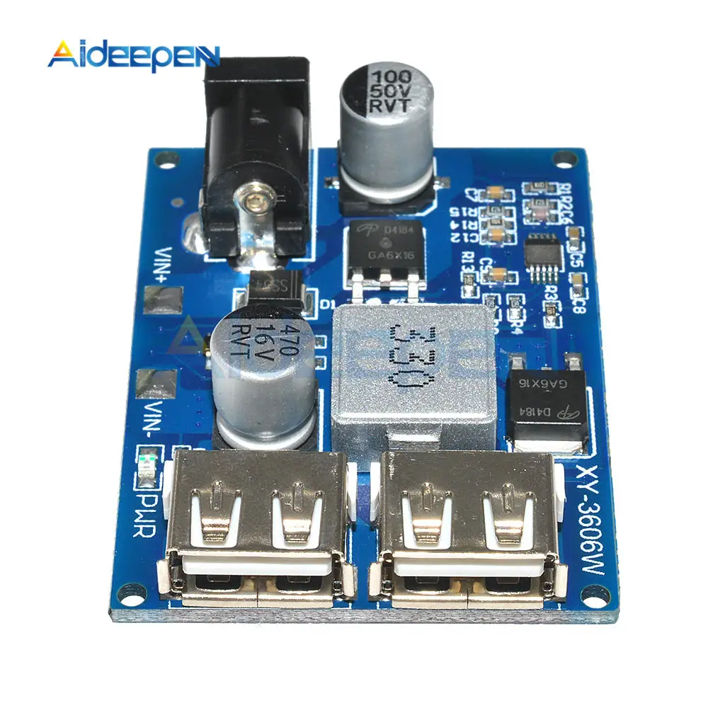 DC-DC 24V 12V 5V модуль питания Buck 5A мощность понижающий преобразователь Diy электронная