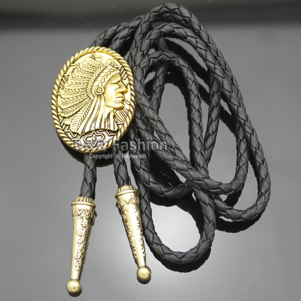 Винтажное ожерелье в западном стиле с 3d-воином галстуки-бабочки Bolo Bola ювелирные