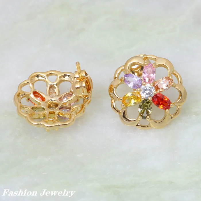 С цветочными мотивами покрытый светлым многоцветные подвески из