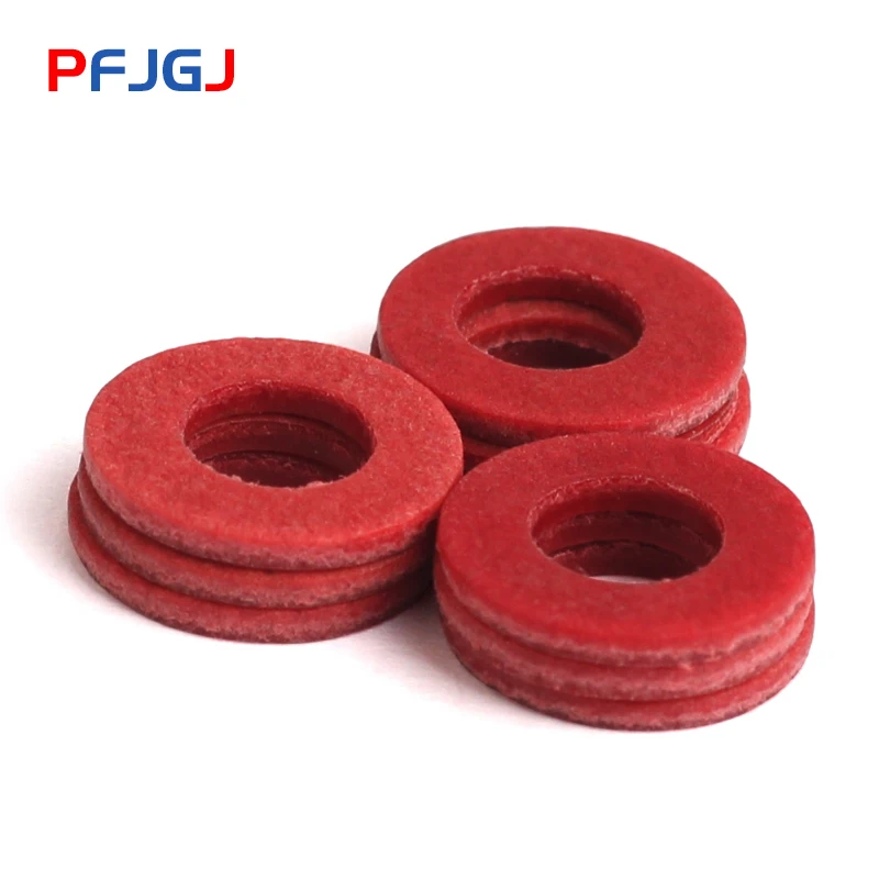 Peng Fa 200/100/50 шт в наборе, M3 M4 M5 M6 M8 M10 плоская пластина изоляционные шайбы красный Бумага Мезон прокладка изоляционные проставки