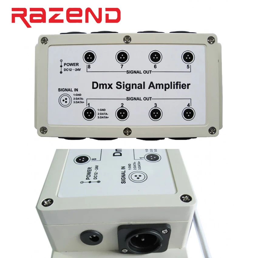 Усилитель сигнала DMX512 8 канальный выход светодиодный контроллер DMX станция