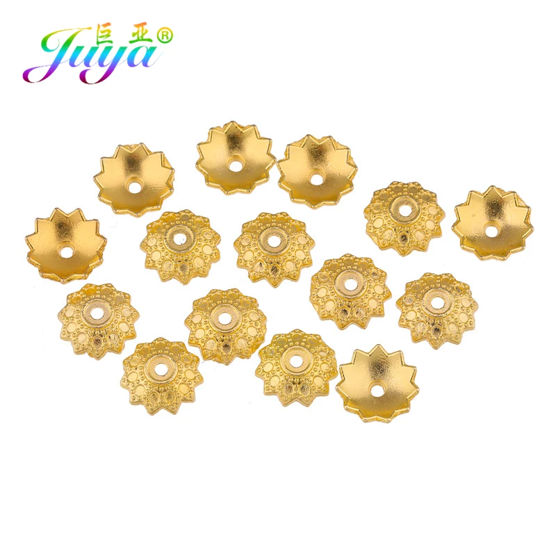 Juya DIY Ювелирные изделия с кистями компоненты Золотая декоративная бусина колпачки аксессуары для женщин рукоделие кисточки серьги изготовление ювелирных изделий