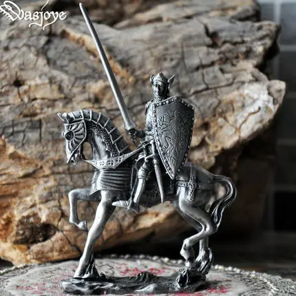 

Classical European Medieval Templar Warrior Tin Alloy Soldier Decoration Creative Home Accessories Crafts Novelty Men's Gifts