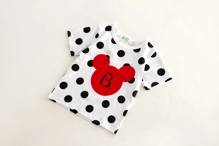 2019 Family Macth Shirts Short Sleeve Fashion Mickey Tee Shirt Father Mother and Baby T Macthing Tops Cotton | Мать и ребенок