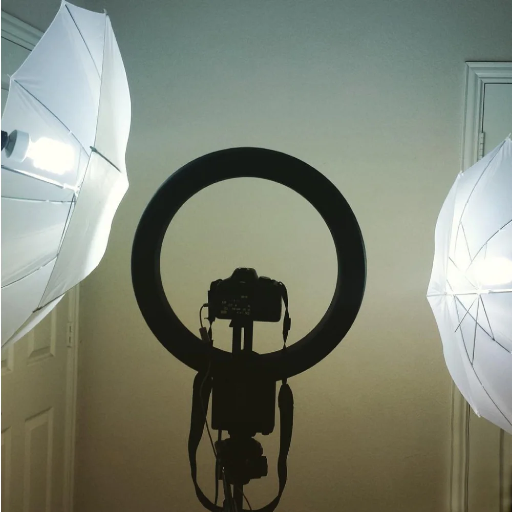 Pro 40 Вт 5400 К Люминесцентная дневной свет студия кольцо лампы с Камера Кронштейн