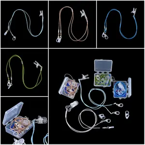 Защитный слуховой аппарат за ушами, 1 комплект, защитные аксессуары для детей и взрослых, зажим для помощи, зажим, веревка, защитный держатель