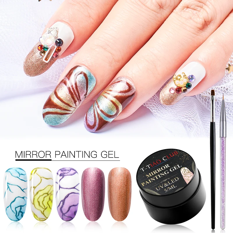 

Nail Spider Gel Varnish Creative Wire Drawing Nail Gel Polish Point Line Web Painting Soak Off Mirror Effect Nail Art Decoration