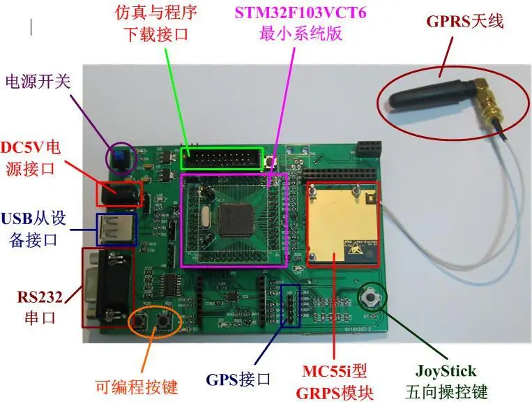Для Cortex M3 STM32 GRPS и GPS SD карты Совет по развитию схематичный рисунок печатной