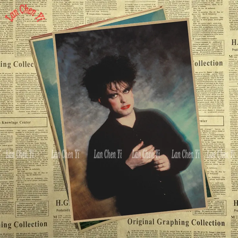 The Cure Rock Band музыка крафт-бумага плакат гостиная столовая настенные декоративные картины