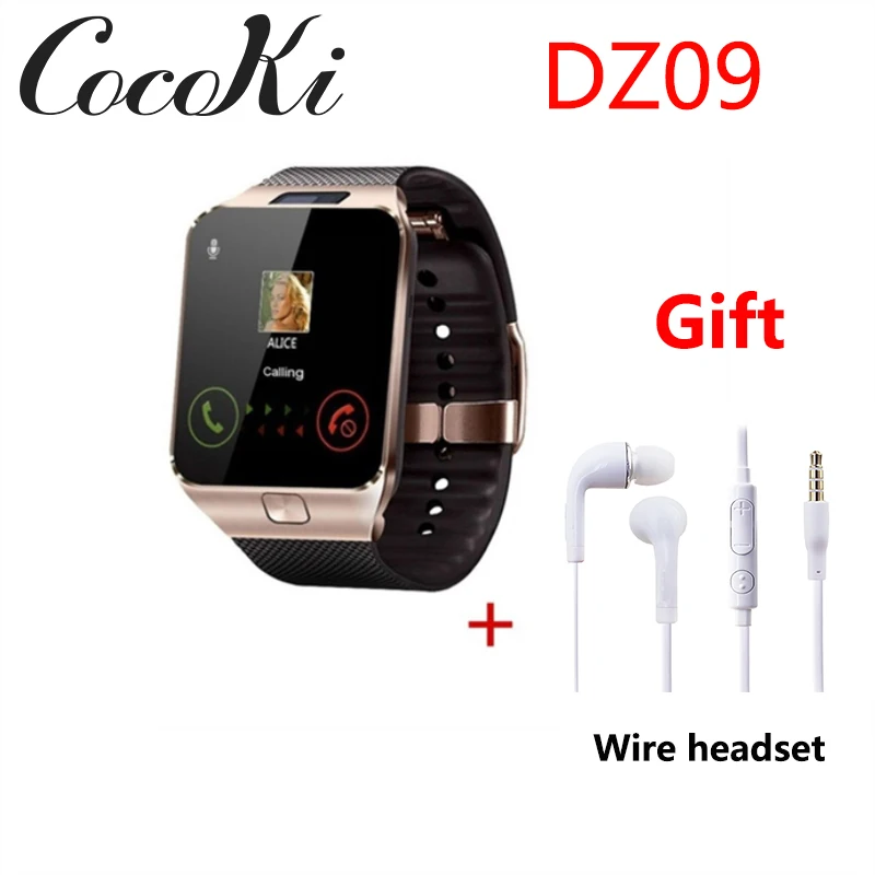 DZ09 Smartwatch Смарт часы электронные мужские для Apple iPhone samsung Android мобильного телефона