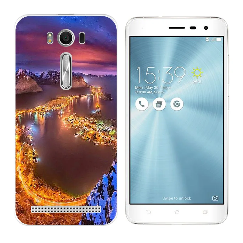 Чехол для телефона Asus ZenFone 2 Laser ZE500KL Силиконовая задняя крышка 5 0 дюймов с принтом