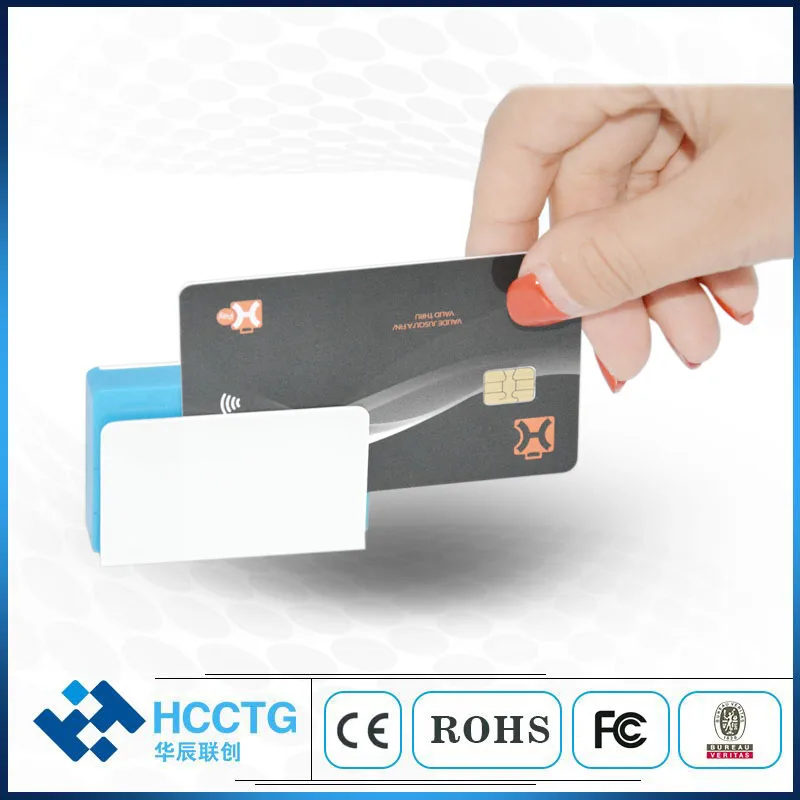 Устройство для считывания смарт карт EMV с Bluetooth чип ISO 7816 считыватель RFID NFC