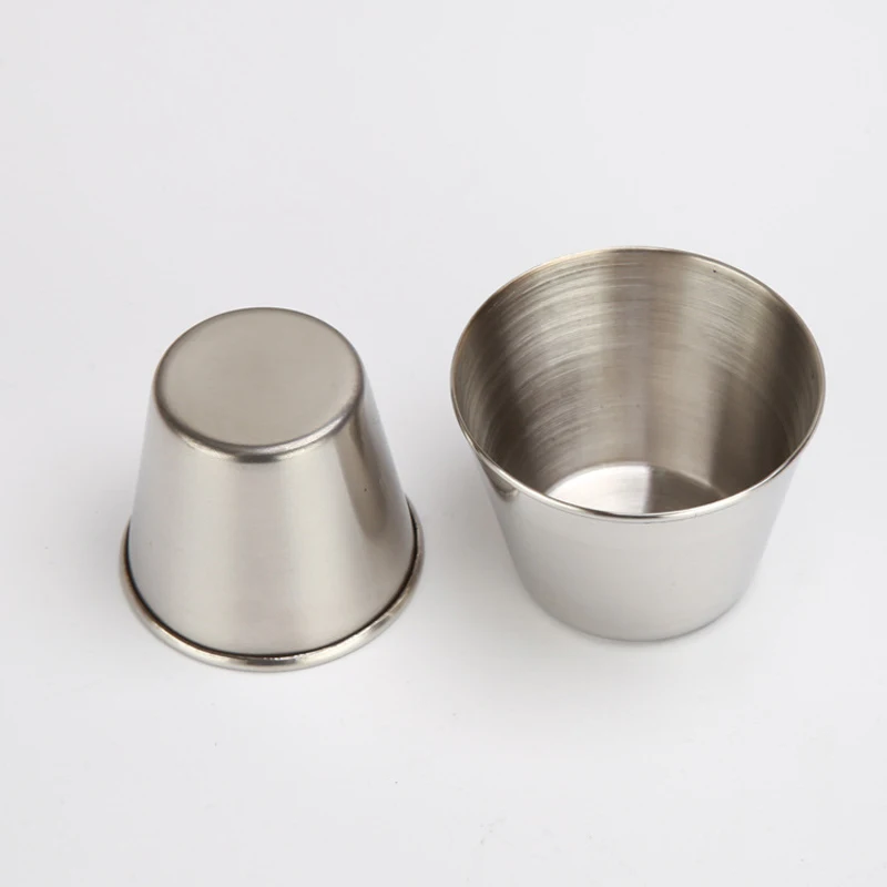 45ml Drinking Glass Stainless Steel Shot Glasses Cups Wine Beer Whiskey Mugs Outdoor Travel Cup | Дом и сад