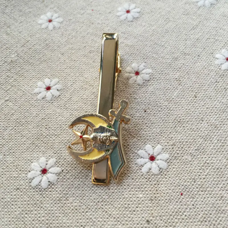 100 шт. Mason Шрайнер галстук бар масонской Масонство stickpin для костюмы одежды класса люкс кладки Зажимы для галстука застежка breastpin
