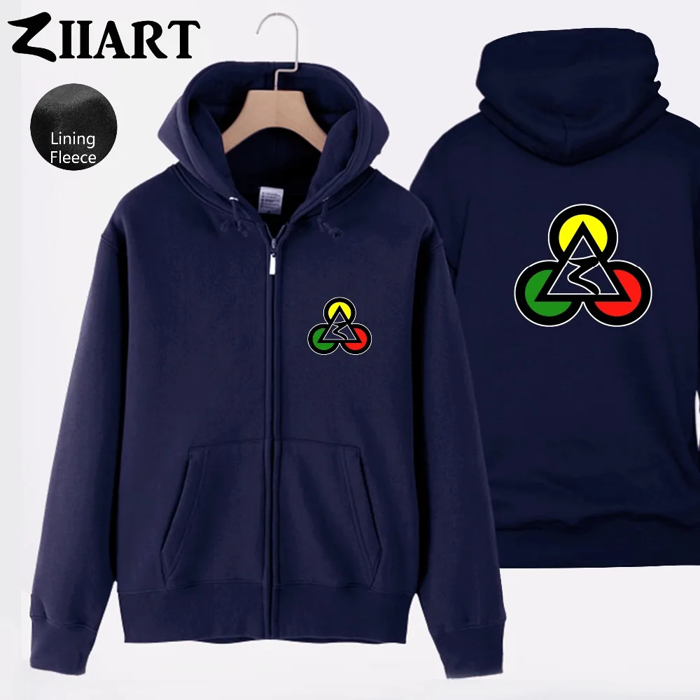 Куртка ZIIART Мужская Флисовая с капюшоном клубный пирамиды Египта Ямайки регги