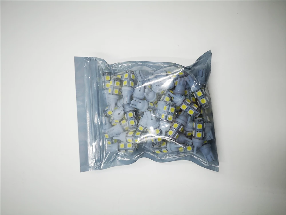 20 штук T10 5050 9SMD 9 светодиодный Автомобильный светодиодный 194 168 192 W5W DC 12 V автомобиль лампы, сигнализирующий фонарь клиновидный для салона боковые габаритные огни