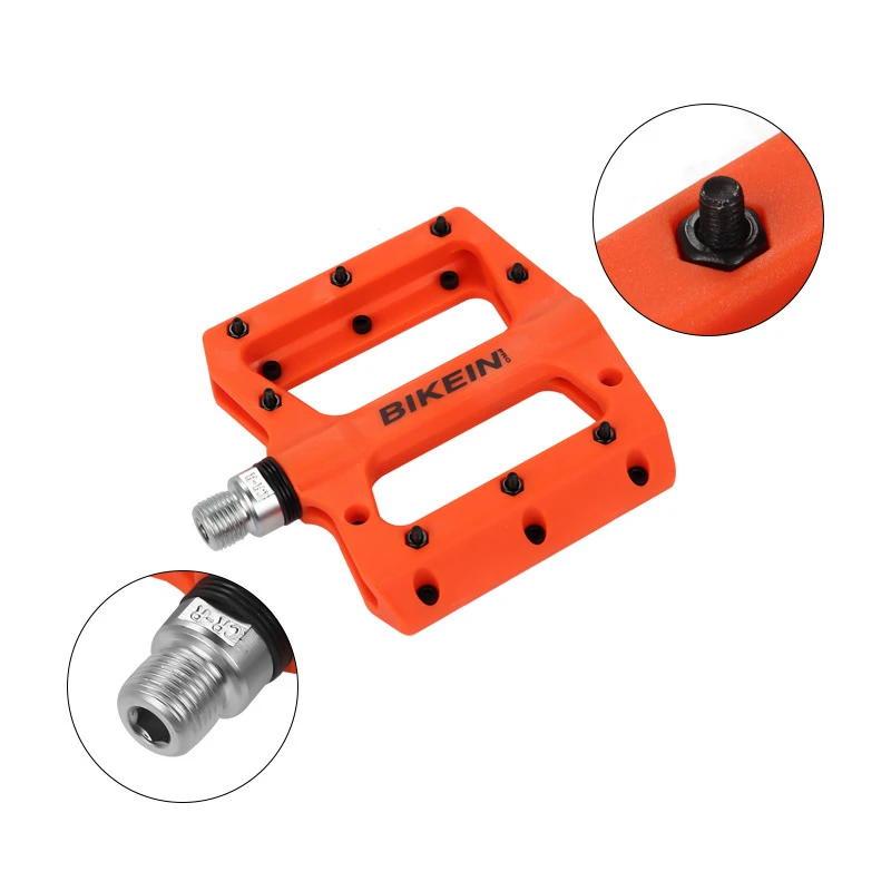 Best-selling Mountain Bike Bicycle Accessories Pedal High Quality Nylon Fiber Bearing Pedals Palin Anti-skid | Спорт и развлечения
