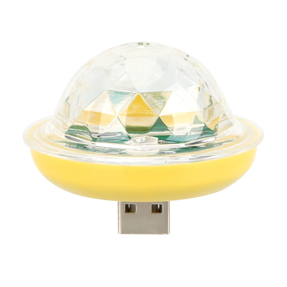 Цвет: желтый YOSOLO UFO Форма Красочный волшебный шар USB светодиодный светильник для сцены Mini USB светодиодный вечерние светильник s интерьерное декоративное украшение - Название цвета: Цвет: желтый
