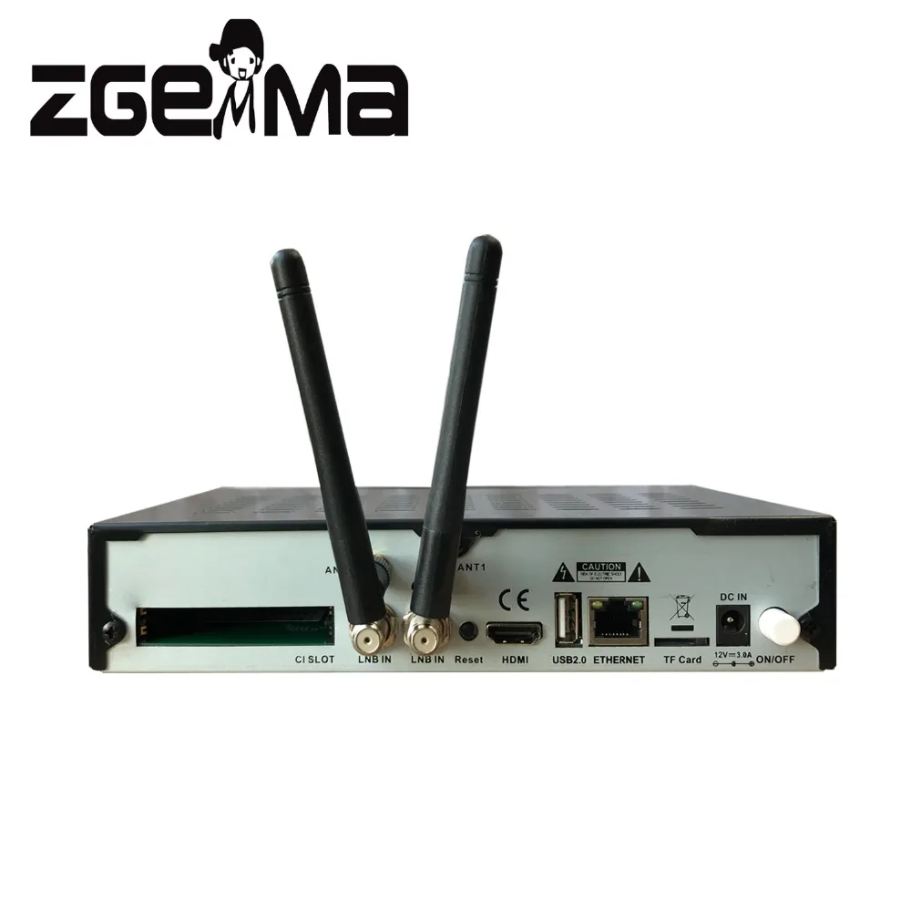 2 шт./лот, новинка, 2* WiFi+ 2* Ci Plus, цифровой ZGEMMA H9TWIN 4K UHD tv Box, Linux OS Enigma2 H.265/HEVC DVB-S2X+ S2X тюнеры