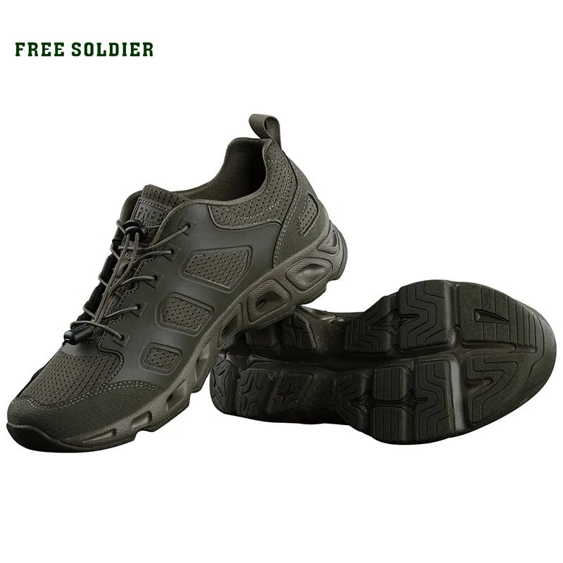 

FREE SOLDIER outdoor sports camping tactical military upstream shoes hiking waterproof breathable quick-drying shoes for men