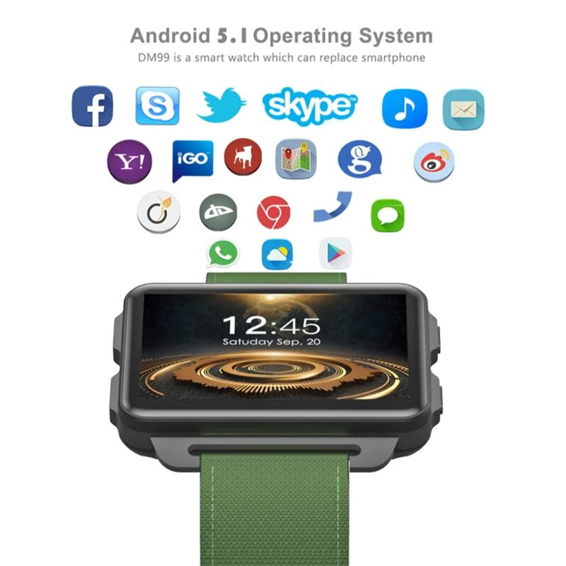 Домино DM99 Смарт часы 1 39 дюймов MTK6580 четырехъядерный 1. 3G Гц Android 5 1200 мАч 3