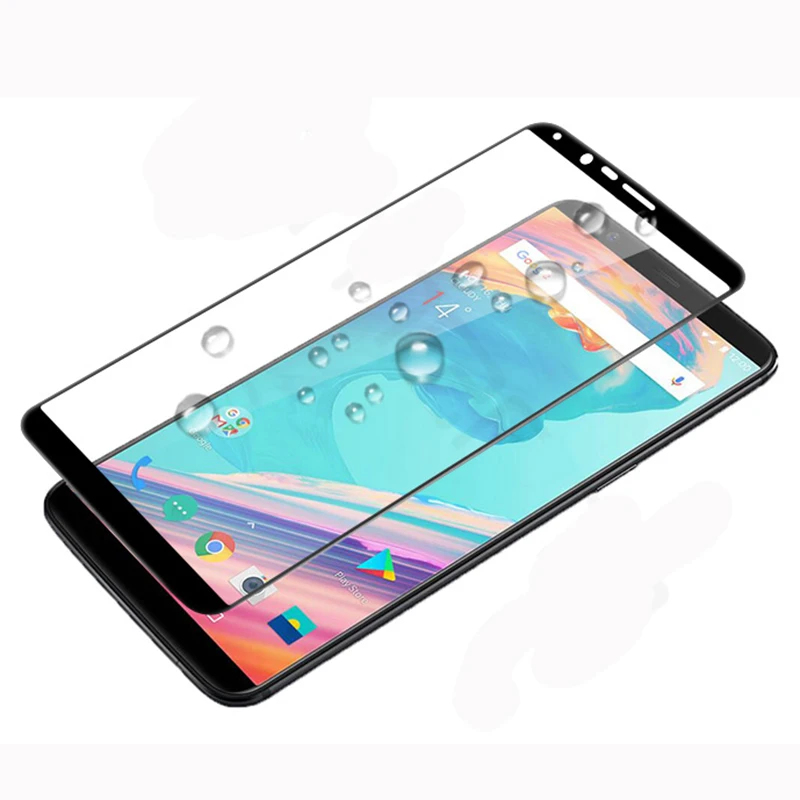 Для Oneplus 5T стекло 5t Закаленное пленка 1 + полное покрытие защита экрана для OP 2.5D 6 01