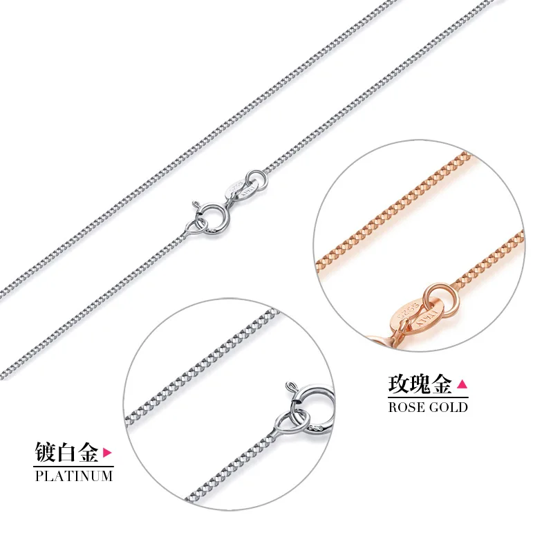 925 sterling silver statement chain necklace women choker kolye jewelry collares joyas de plata collar mujer colar masculino |